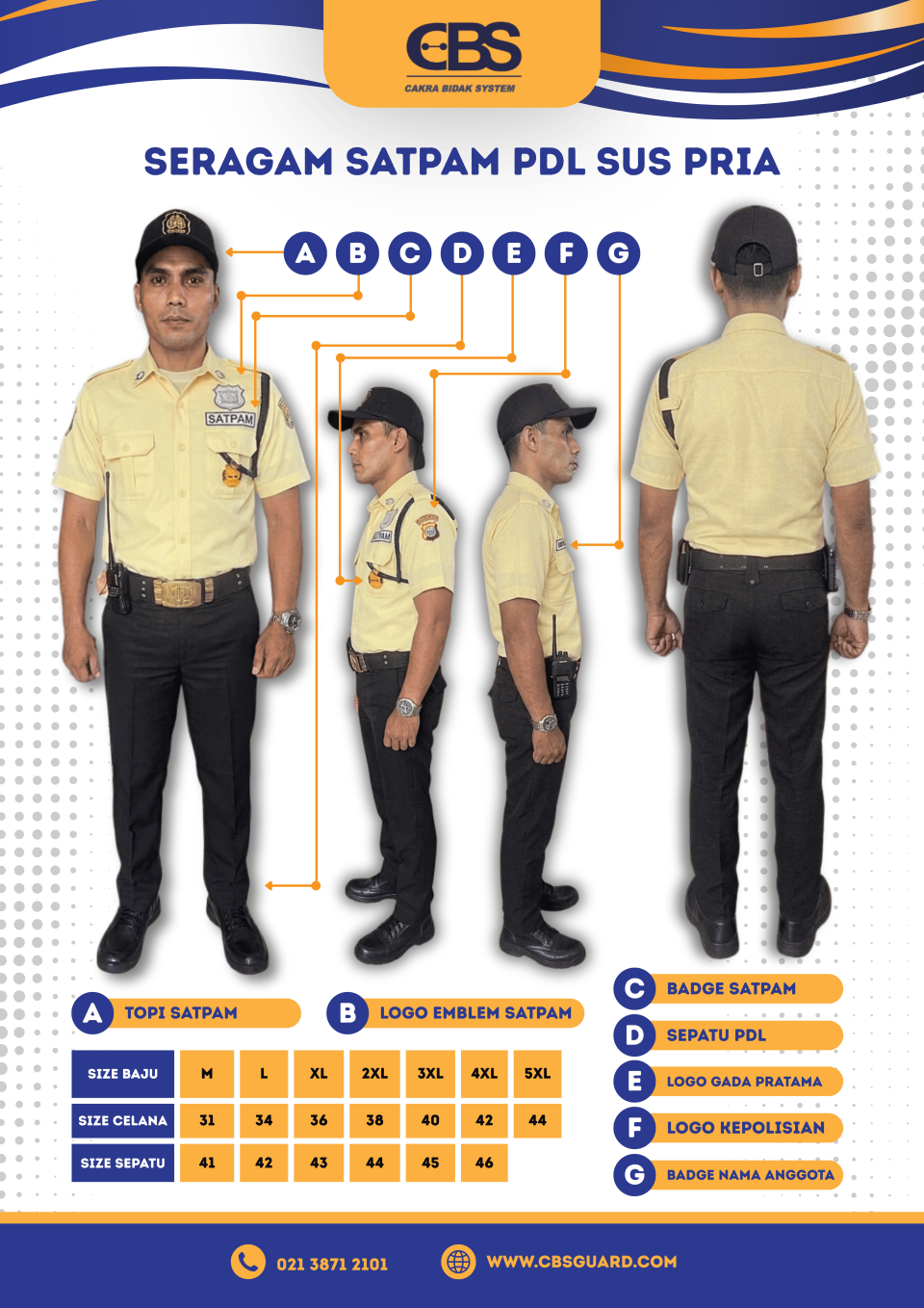 SERAGAM SATPAM PDL