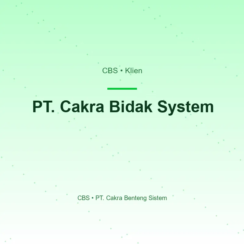 PT. Cakra Bidak System