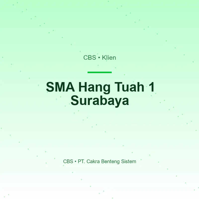 SMA Hang Tuah 1 Surabaya