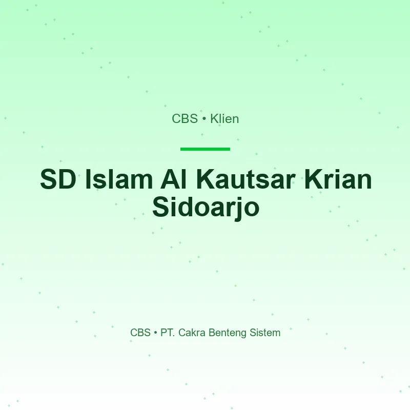 SD Islam Al Kautsar Krian Sidoarjo