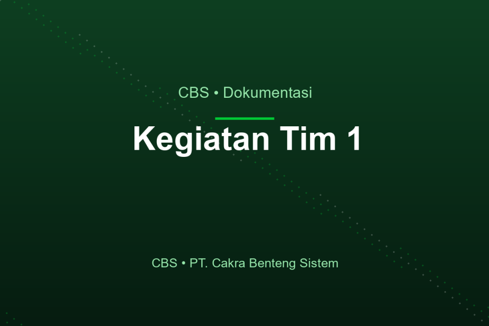 Kegiatan Tim — foto 1