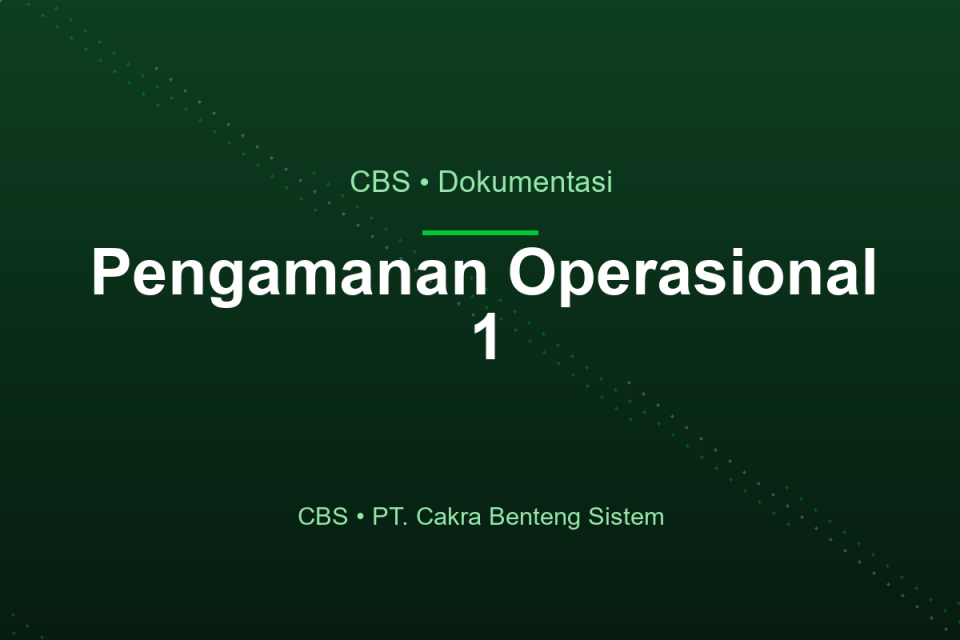 Pengamanan Operasional — foto 1