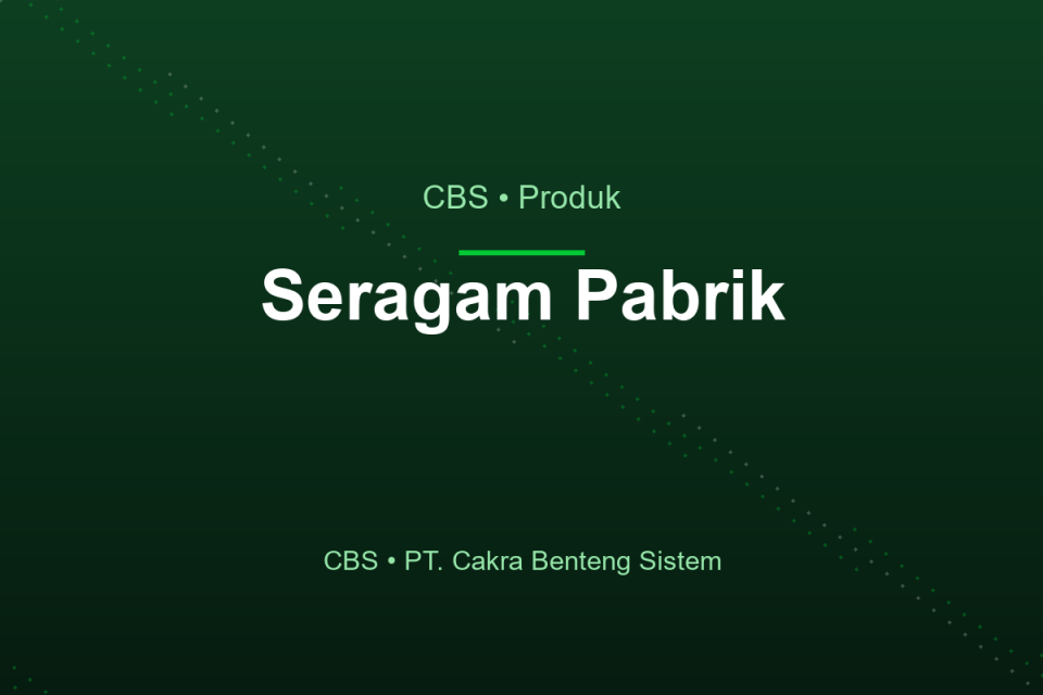 Seragam Pabrik
